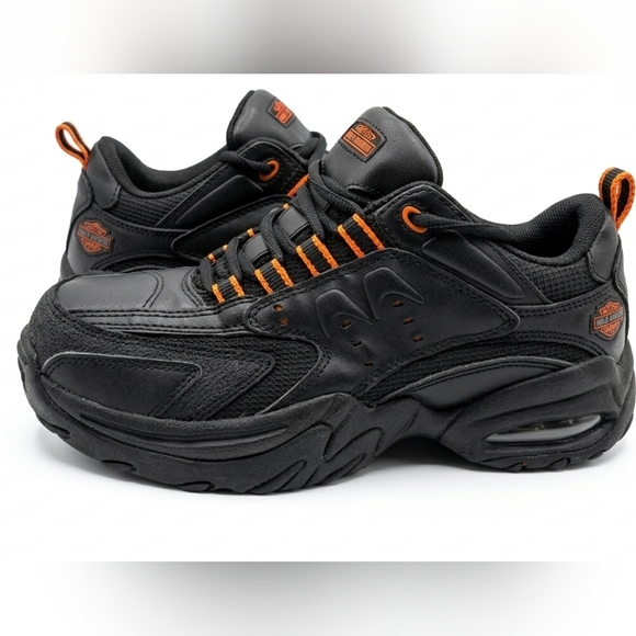 Harley-Davidson Other - Harley-Davidson Men's Black Leather Athletic Safety Shoe